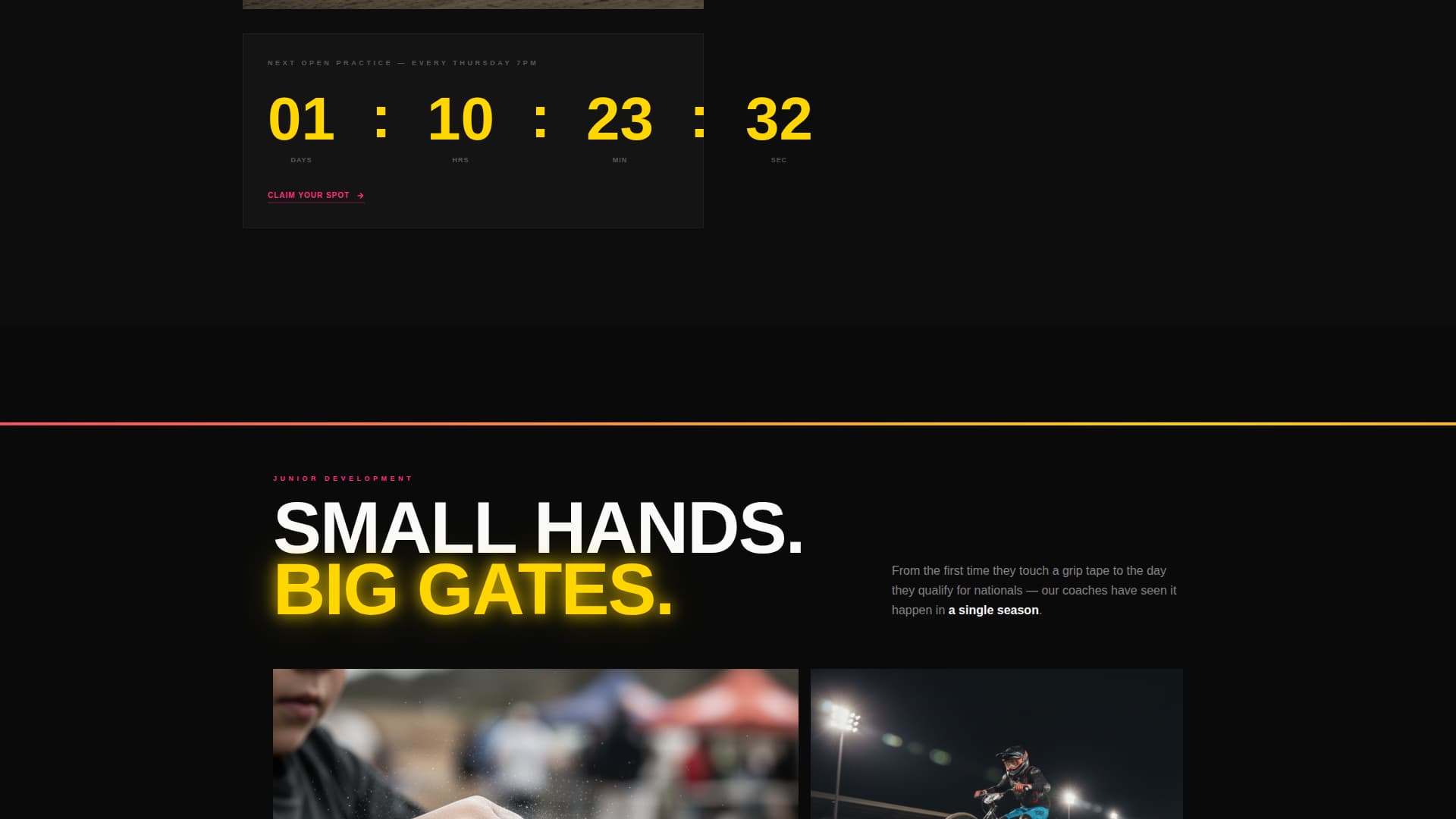 Gatea - Highvoltage BMX Landing Page Template