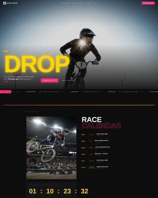 Gatea - Highvoltage BMX Landing Page Template