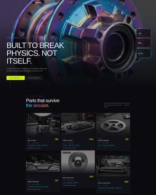 Crank - Highperformance BMX Landing Page Template