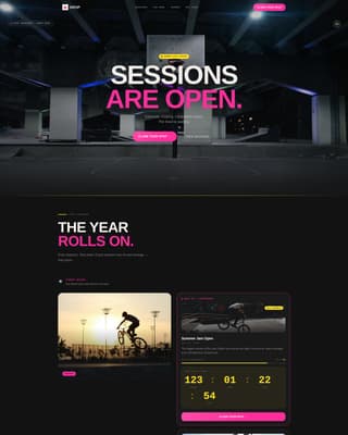 Drop - Electric BMX Landing Page Template