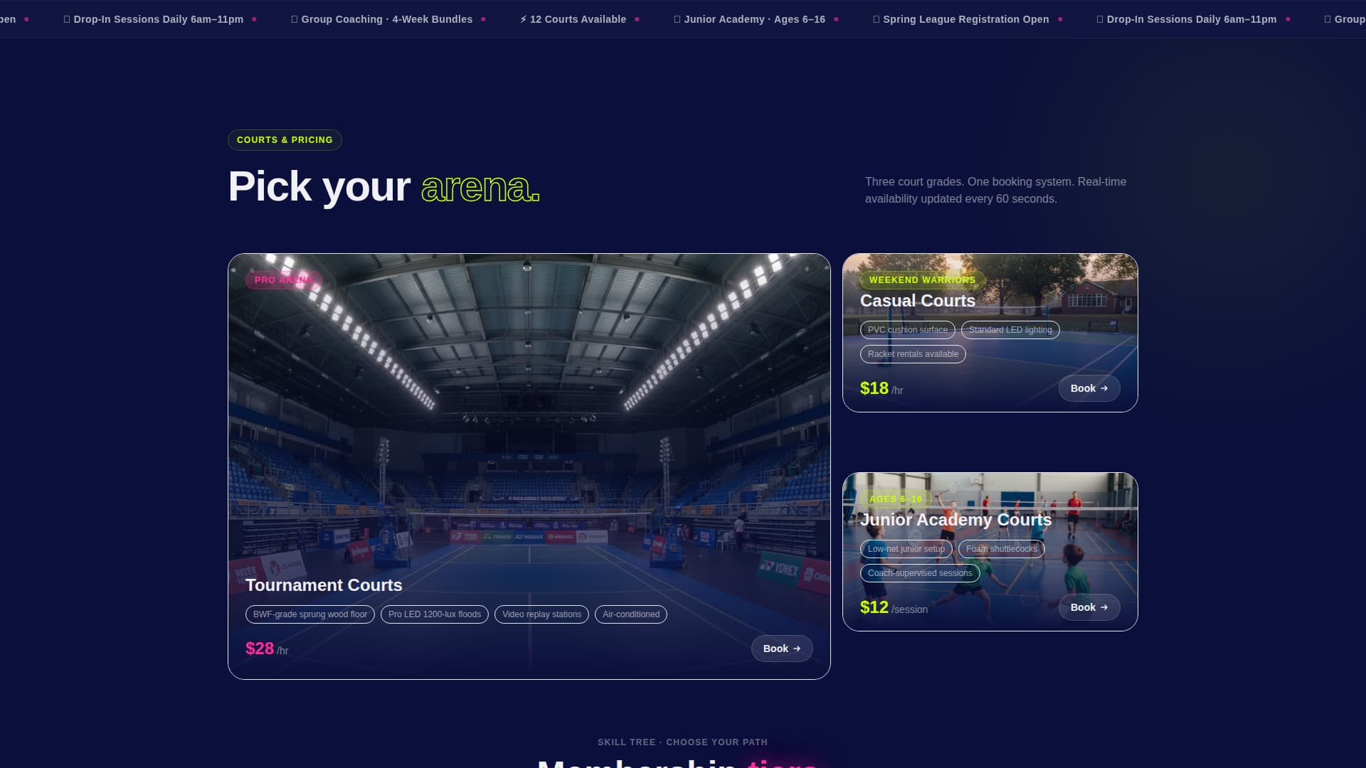 Shuttle - Highenergy Badminton Landing Page Template
