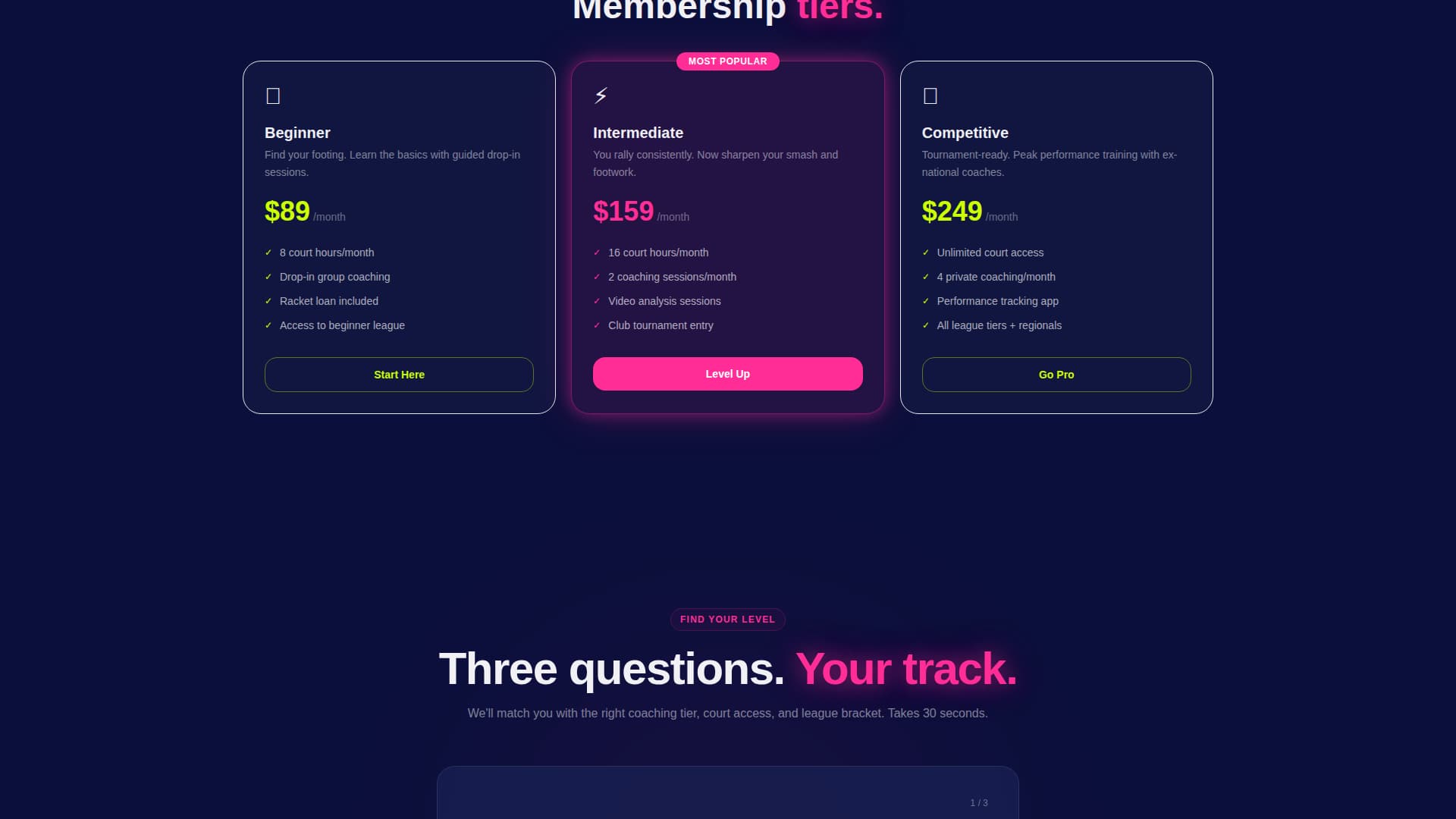 Shuttle - Highenergy Badminton Landing Page Template
