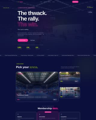Shuttle - Highenergy Badminton Landing Page Template