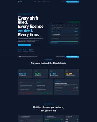 Shift - Powerful Pharmaceutical Landing Page Template