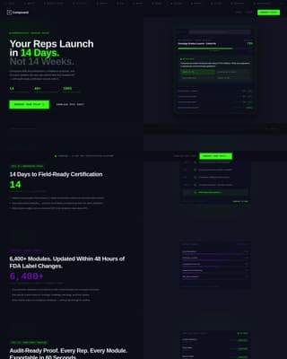 Compound - Precision Pharma Landing Page Template