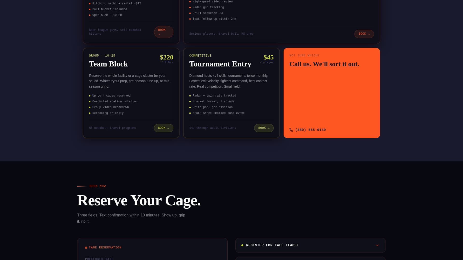 Homerun — Electrifying Baseball Equipment Landing Page Template