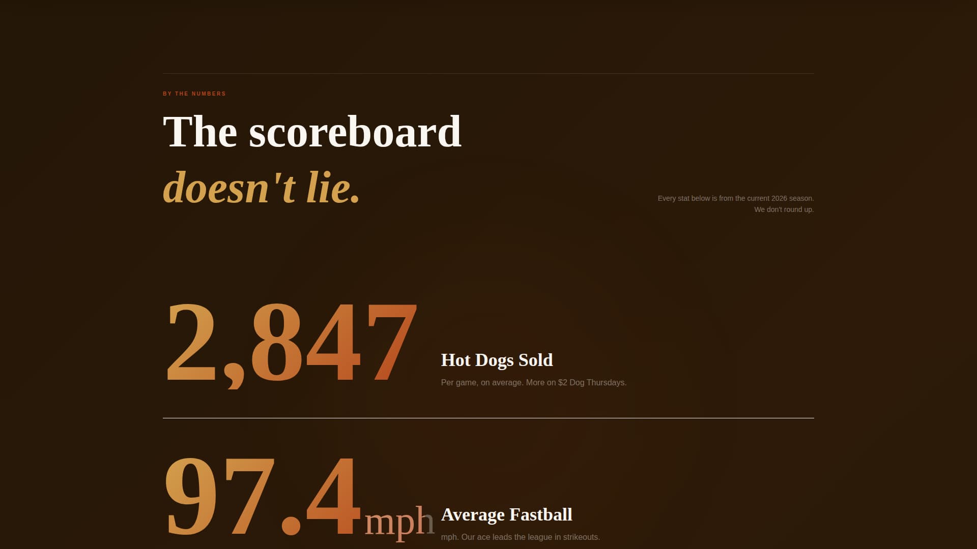 Diamond - Electric Stadium Landing Page Template