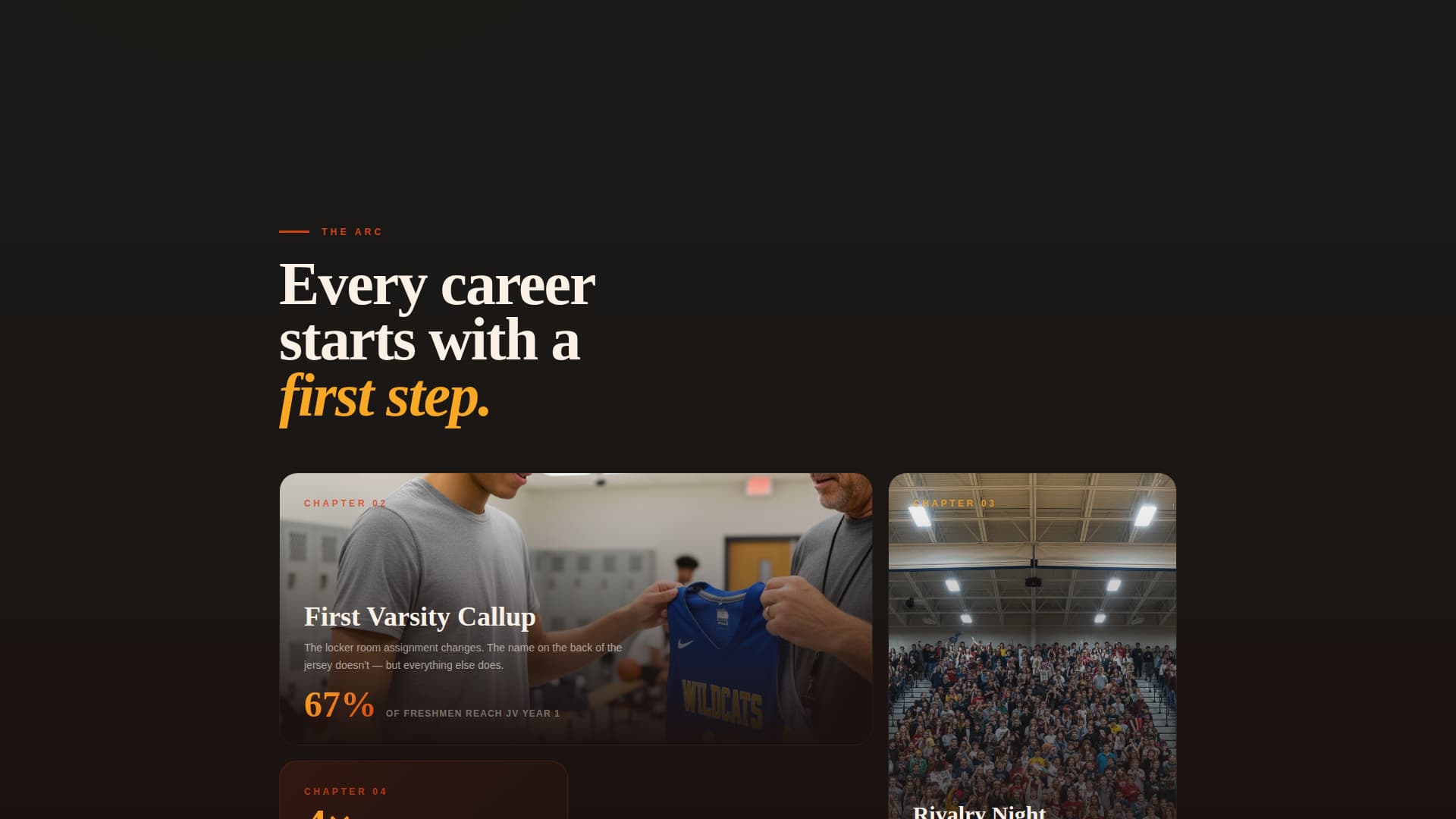 High School Basketball Program Website Template