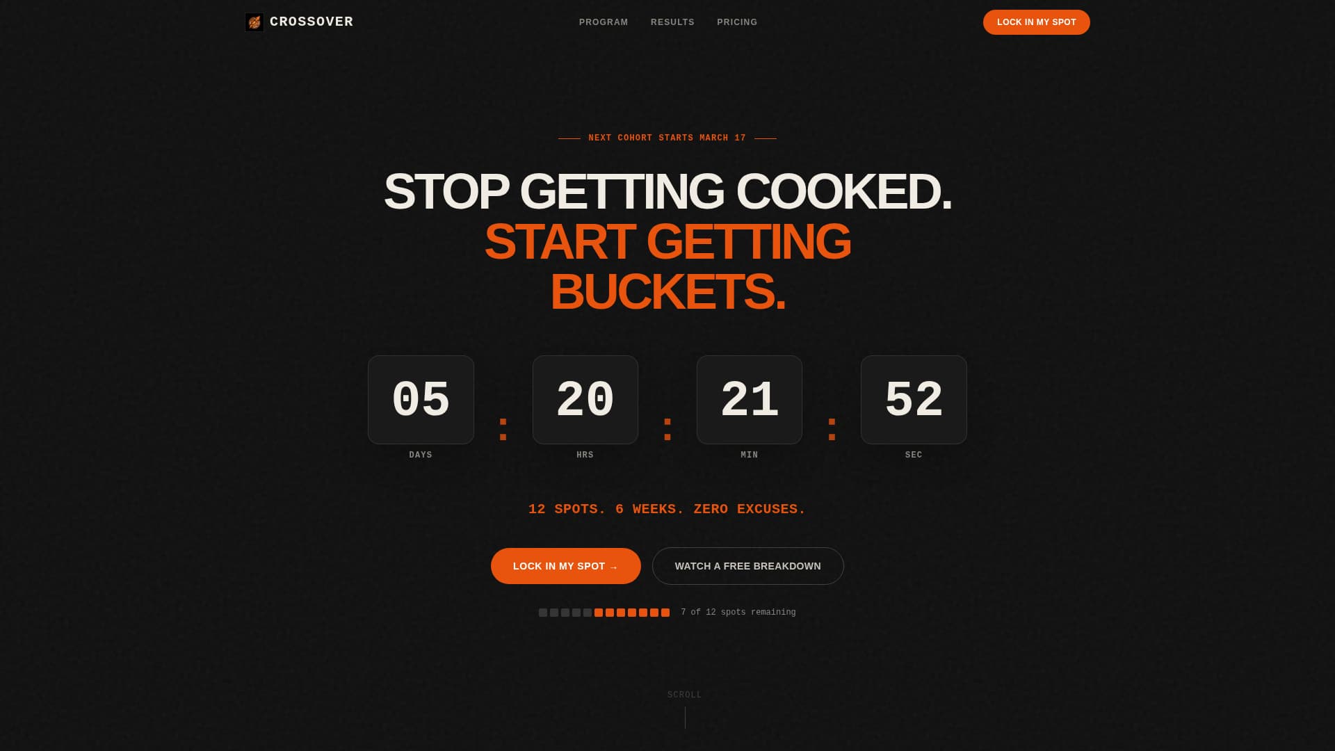 Basketball Trainer & Skills Camp Website Template