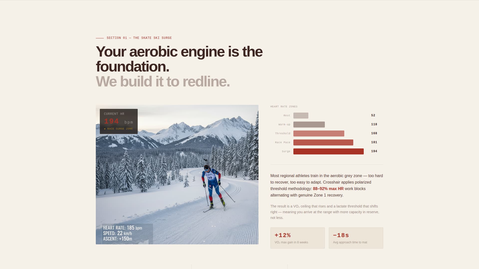 Crosshair - Elite Biathlon Landing Page Template