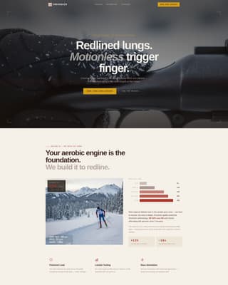 Crosshair - Elite Biathlon Landing Page Template