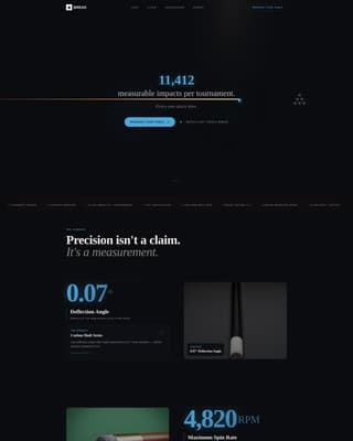 Break - Precision Billiards Landing Page Template