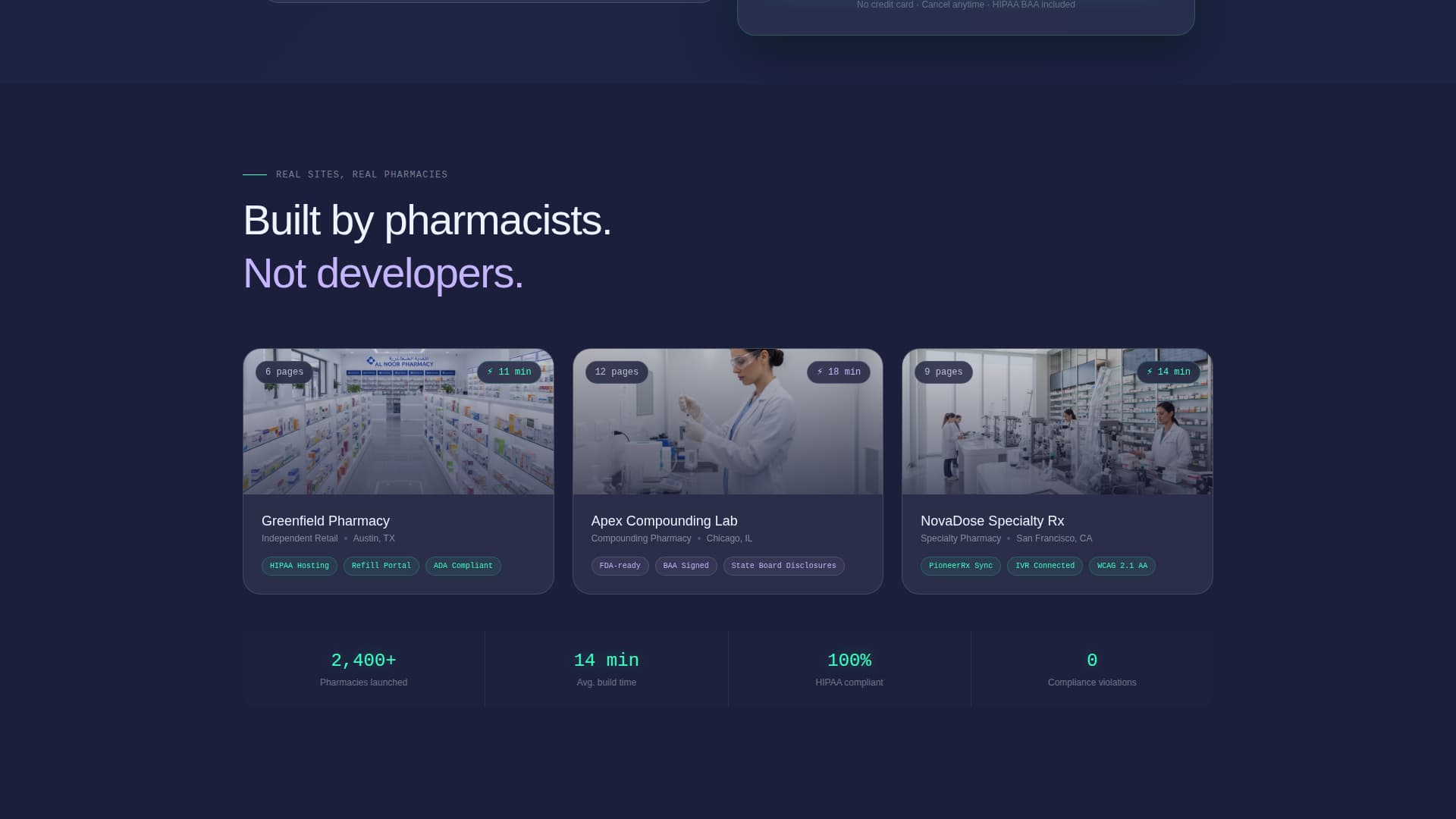 Compound — Trusted Pharmacy Solutions Landing Page Template