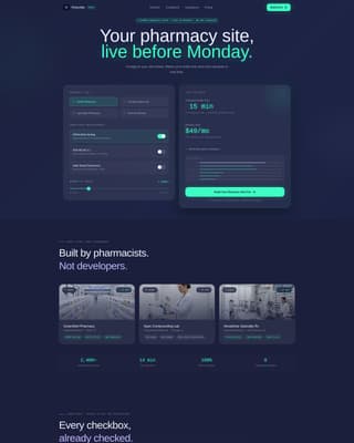 Compound — Trusted Pharmacy Solutions Landing Page Template