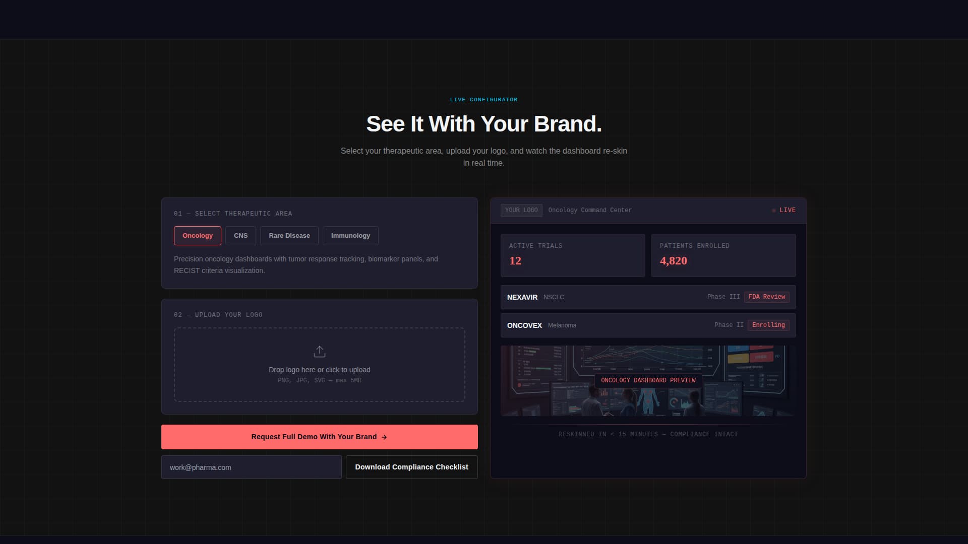 Pharmacommand - Precision Pharmaceutical Landing Page Template