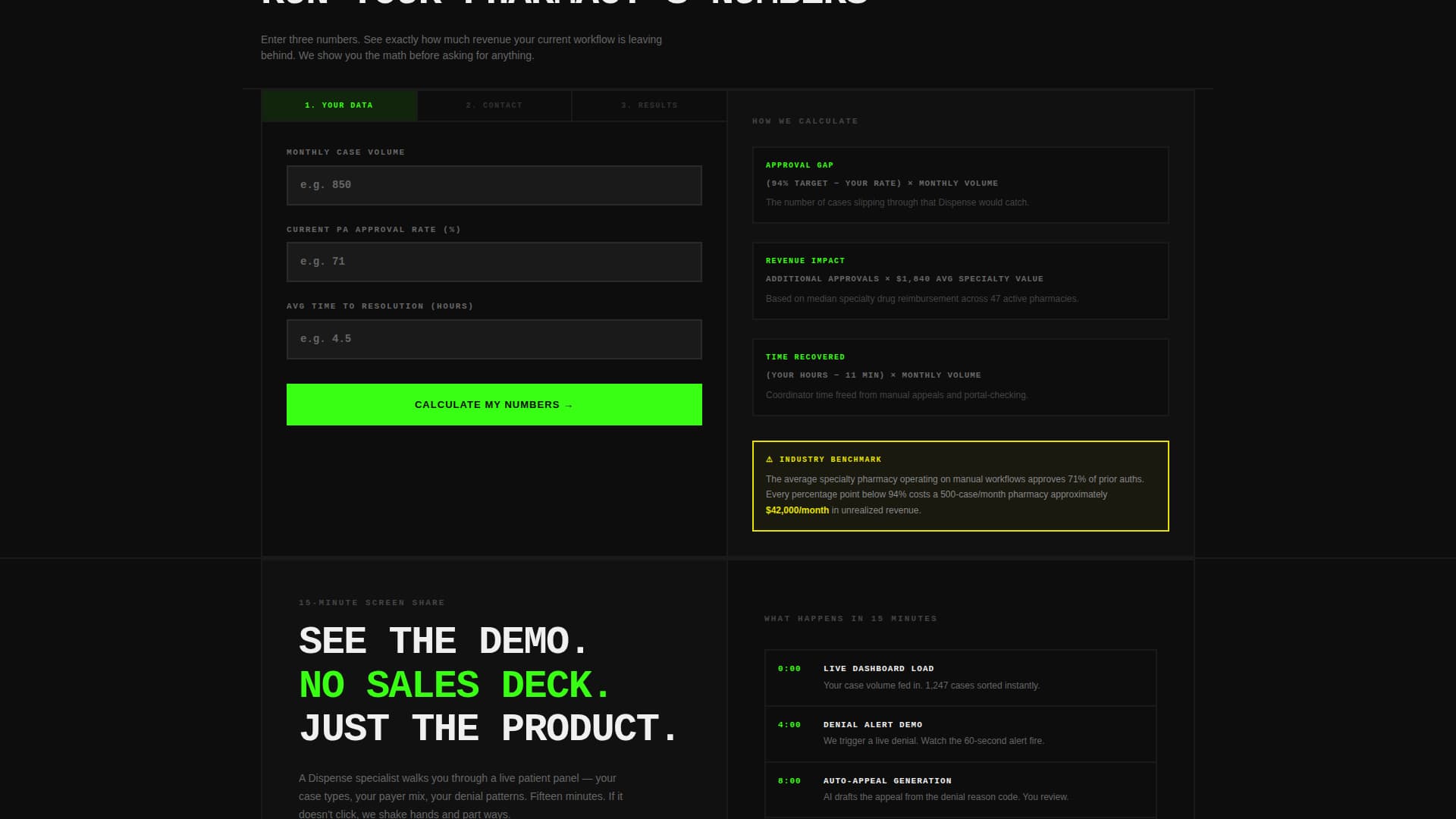 Dispense - Powerful Pharmacymanagement Landing Page Template