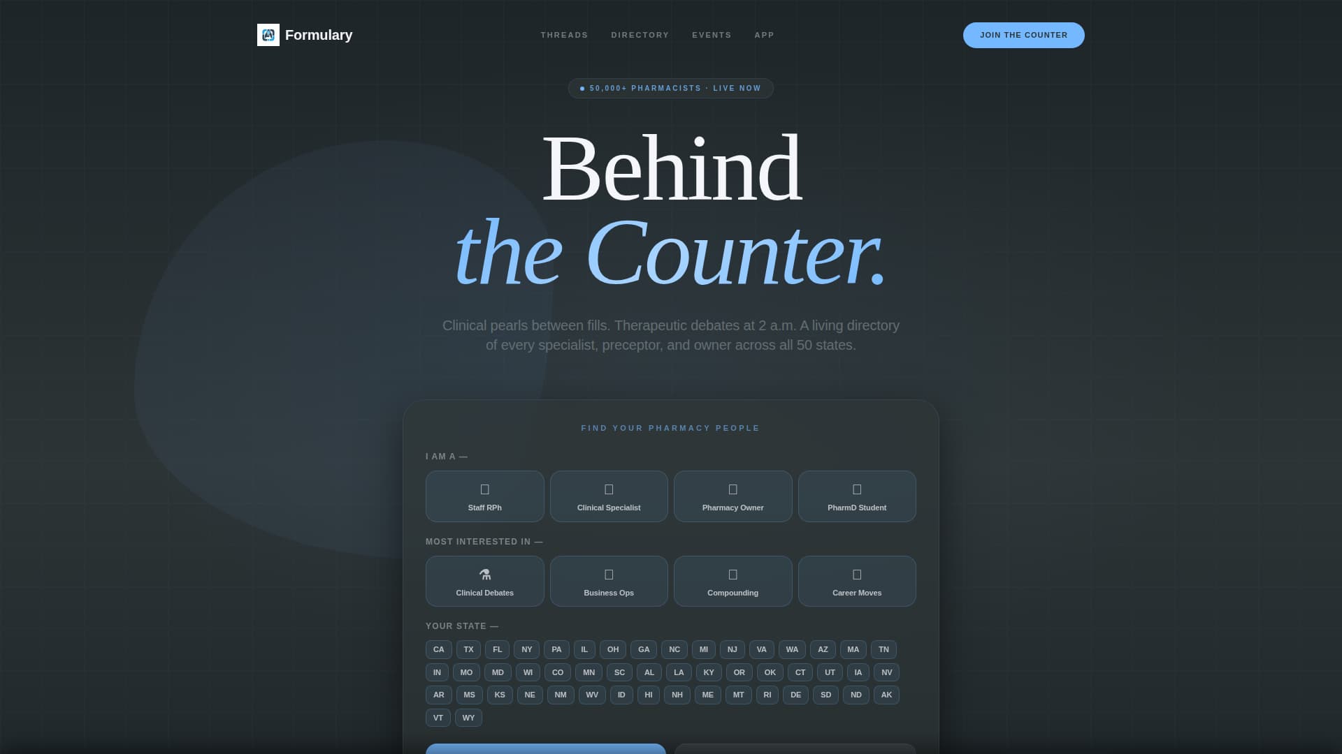 Formulary - Dynamic Pharmacy Landing Page Template