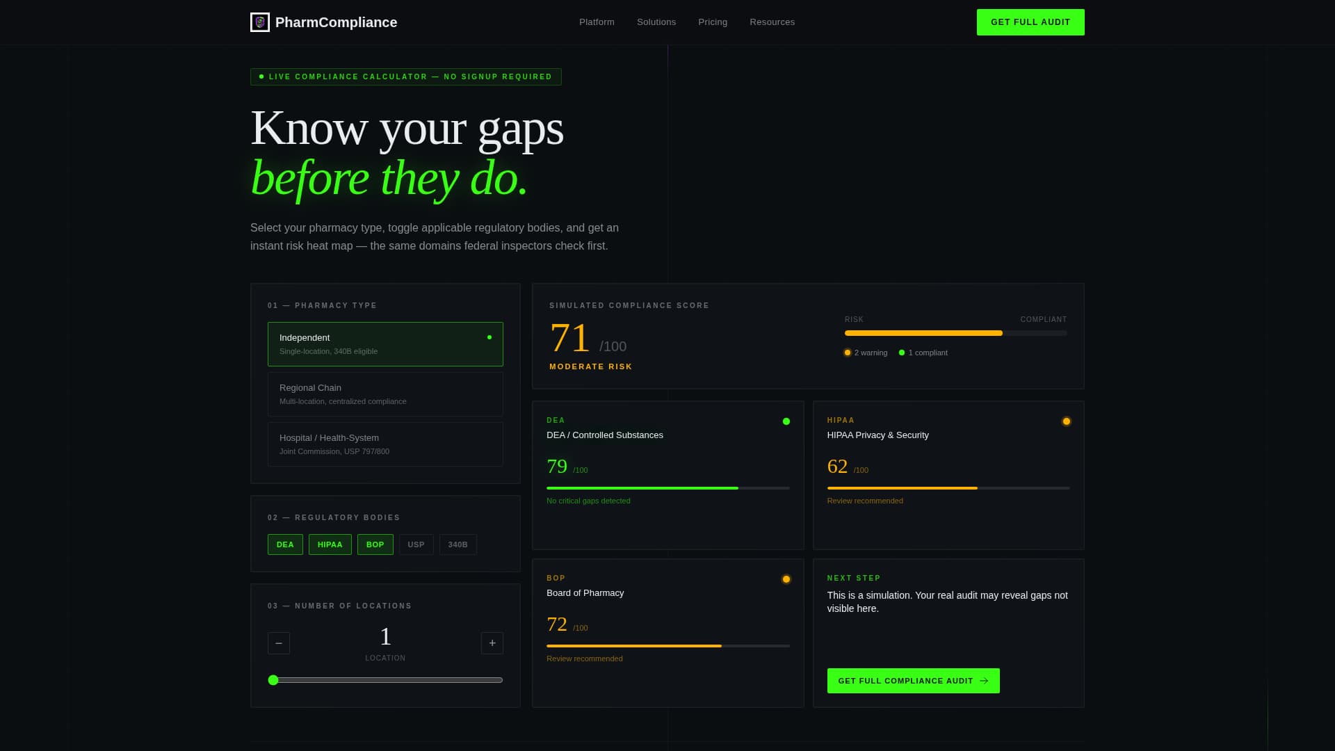 Pharmguard - Vigilant Compliance Landing Page Template