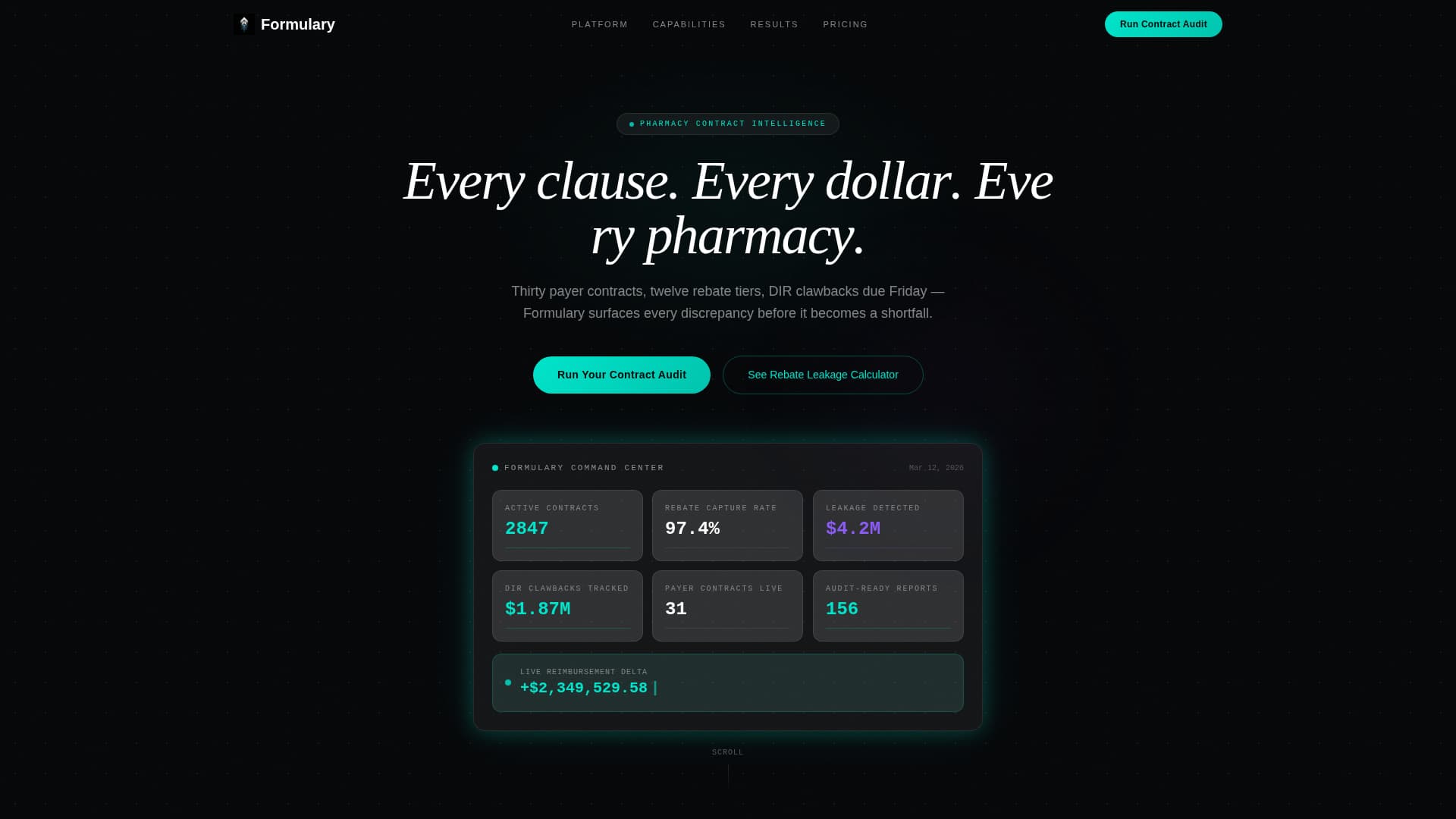 Formulary - Powerful Pharmacycontract Landing Page Template
