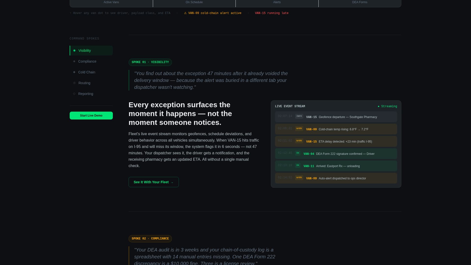 Fleetcommand - Powerful Pharmacyfleet Landing Page Template