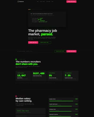 Dispense - Powerful Pharmacyjob Landing Page Template