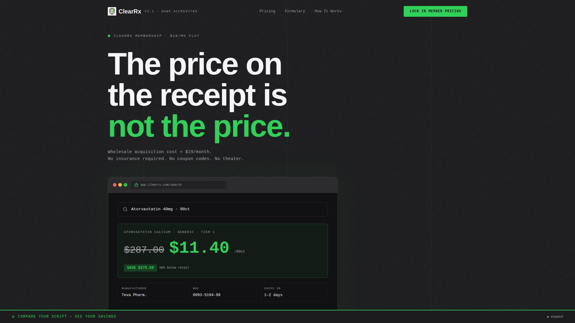 Clearrx - Transparent Pharmacy Landing Page Template