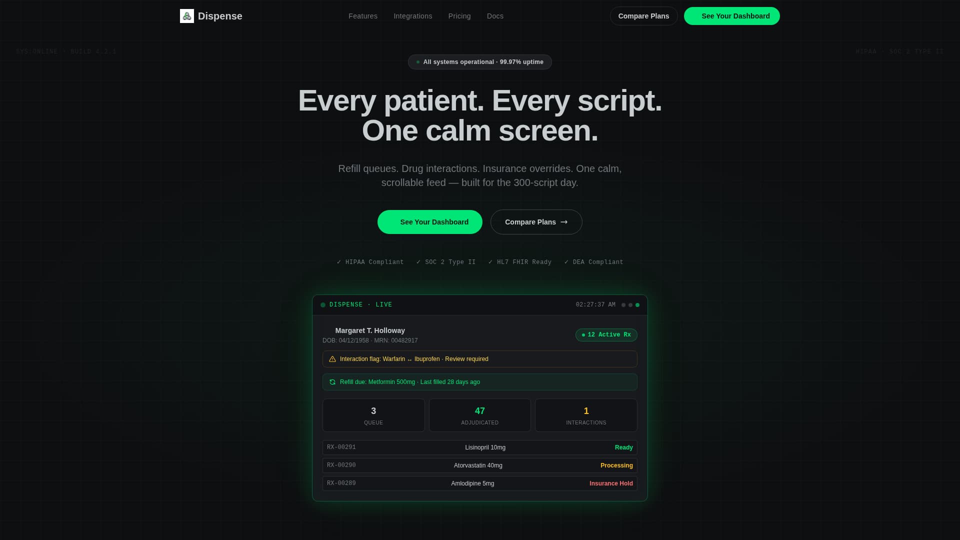 Pharmacy Software Professional Website Template