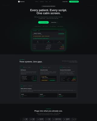 Pharmacy Software Professional Website Template