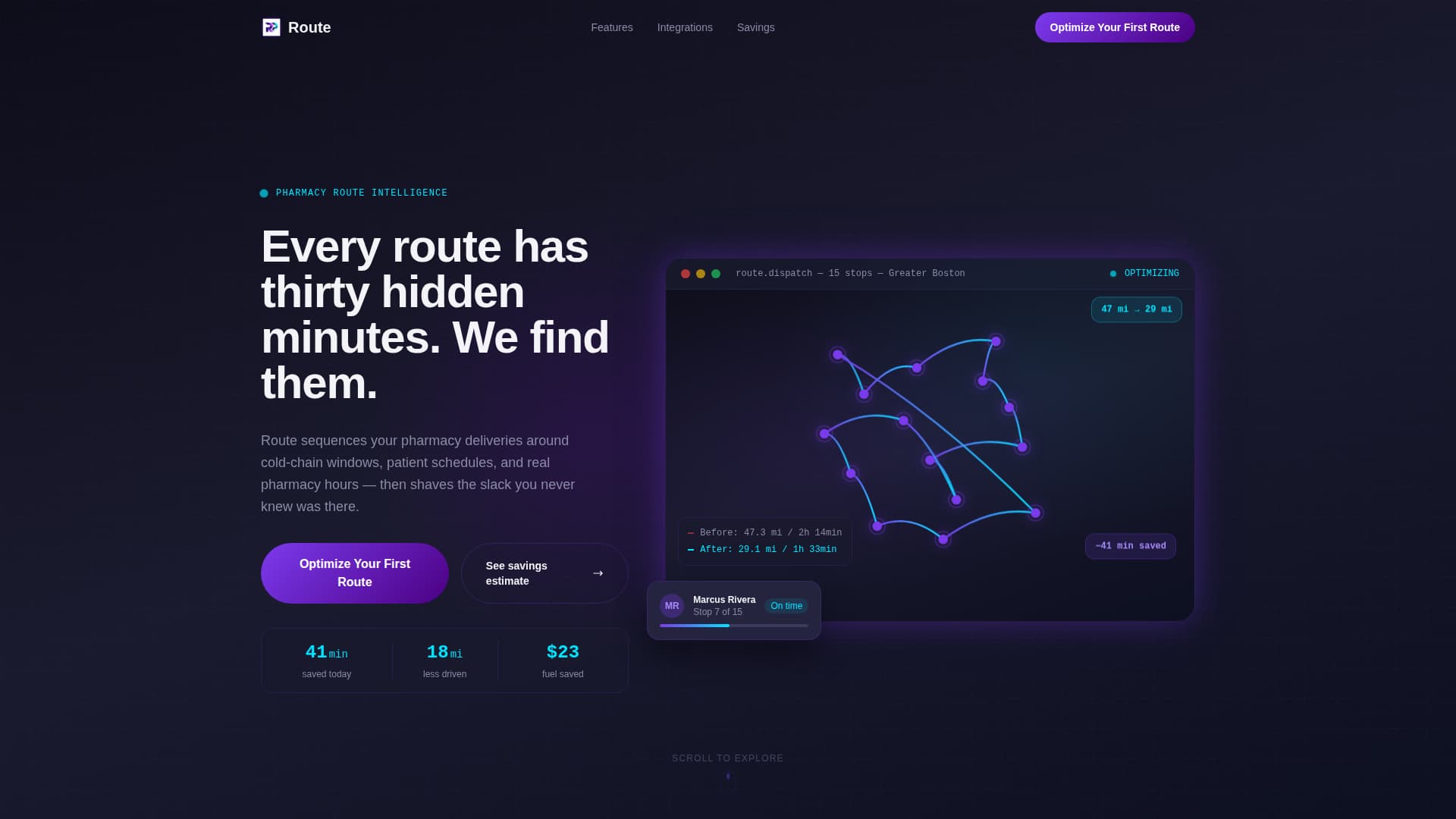 Routerx - Powerful Pharmacy Optimization Landing Page Template