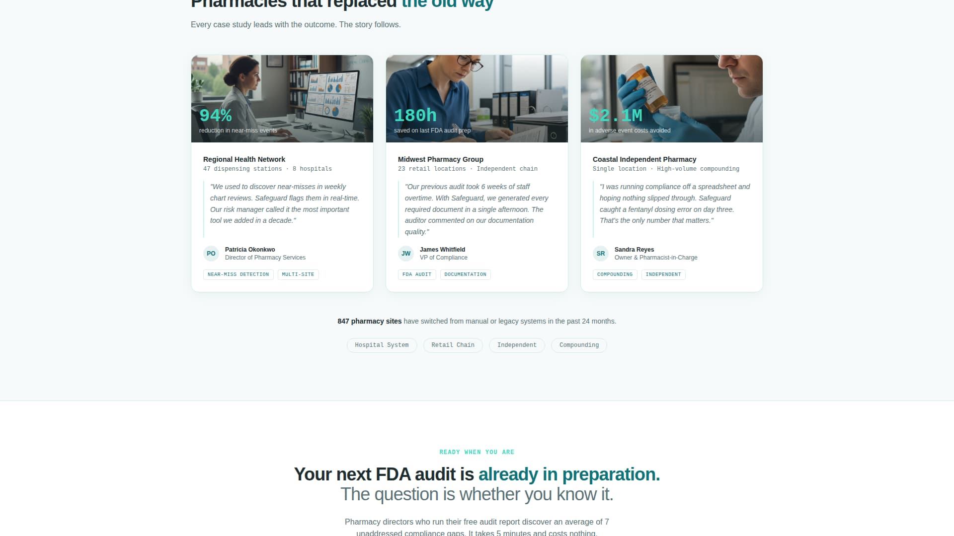 Safeguard - Powerful Pharmacysafety Landing Page Template