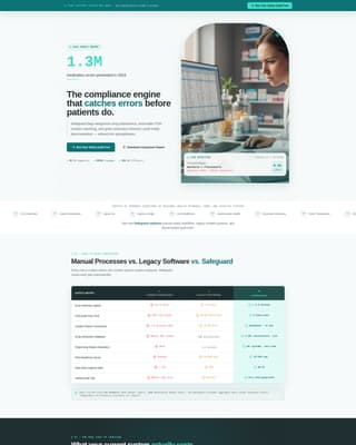 Safeguard - Powerful Pharmacysafety Landing Page Template