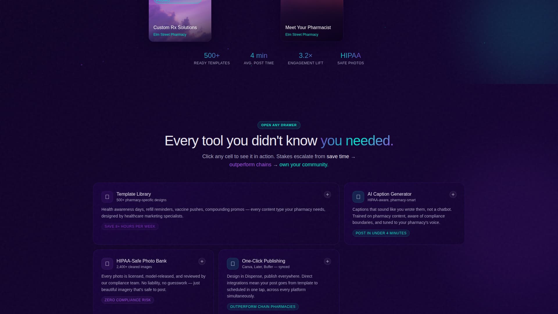Pharmacy Digital Presence Professional Website Template