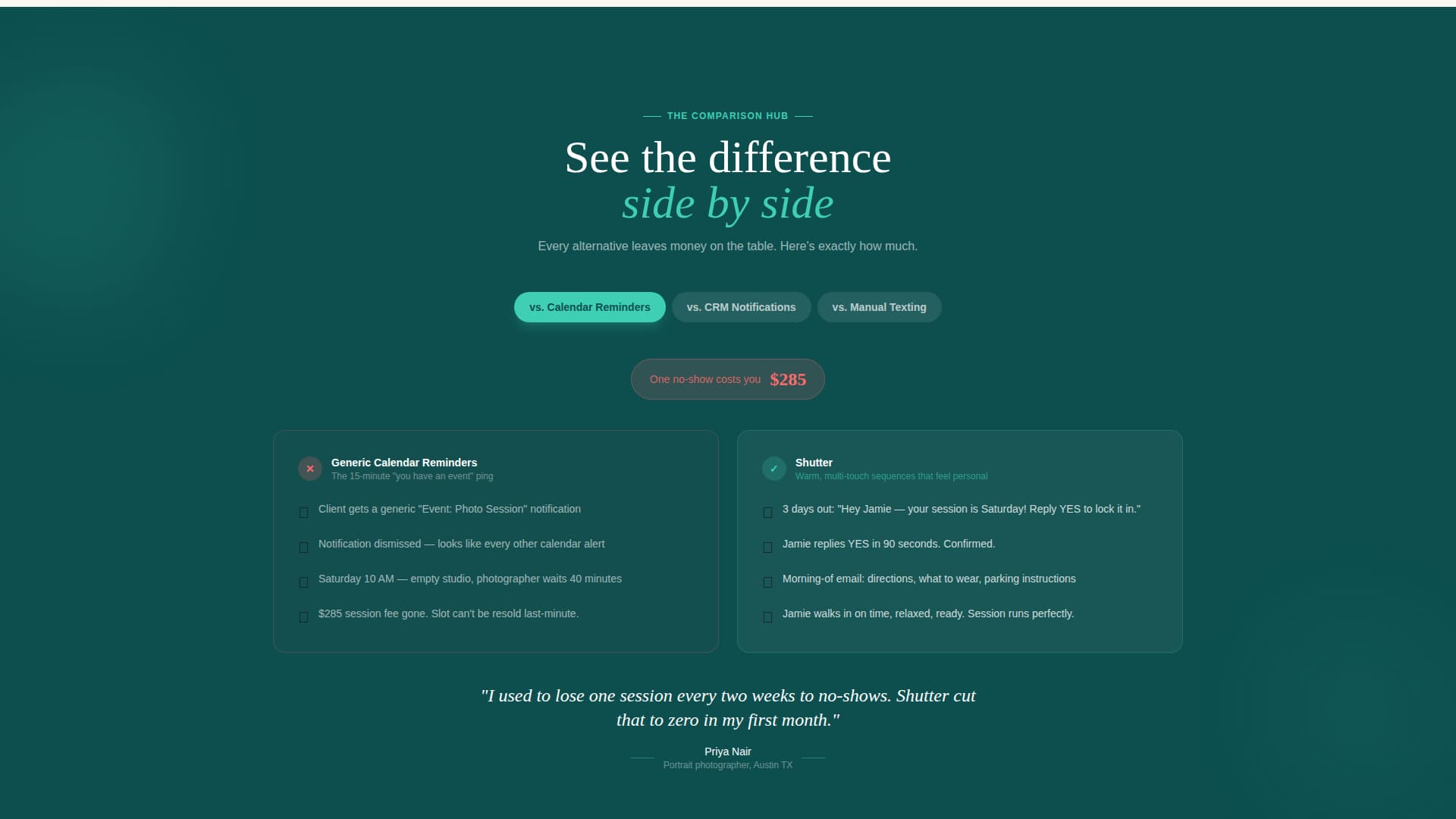 Shutter - Frictionless Photography Landing Page Template
