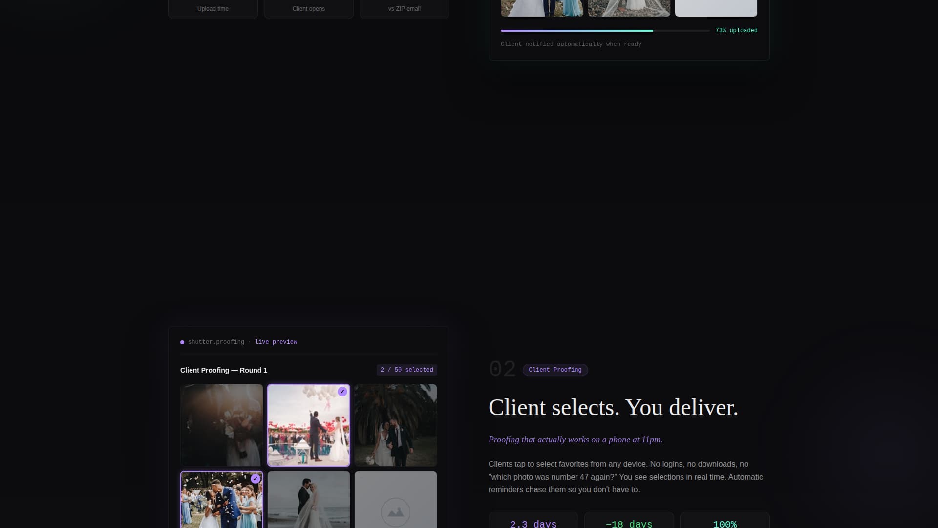 Shutter - Streamlined Photography Landing Page Template