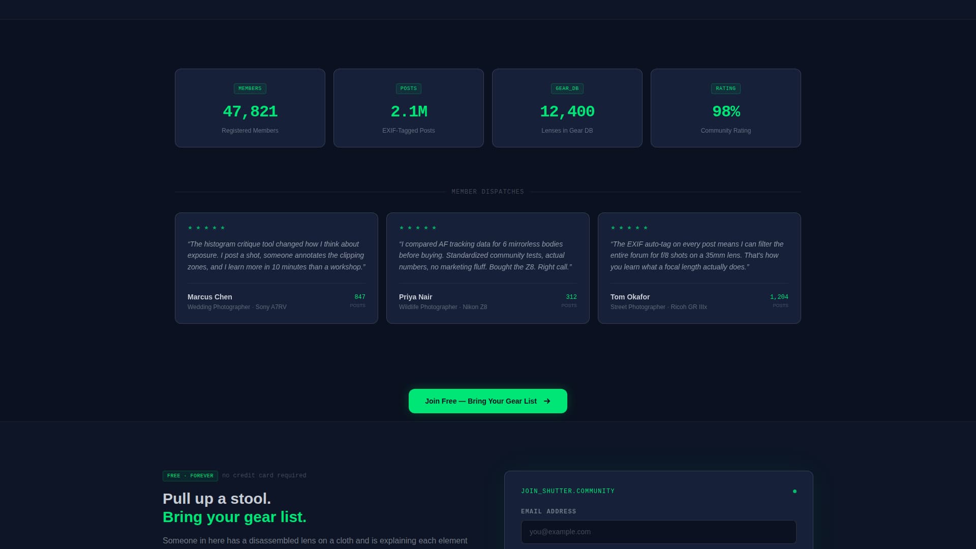 Frame — Masterful Studio Photography Landing Page Template
