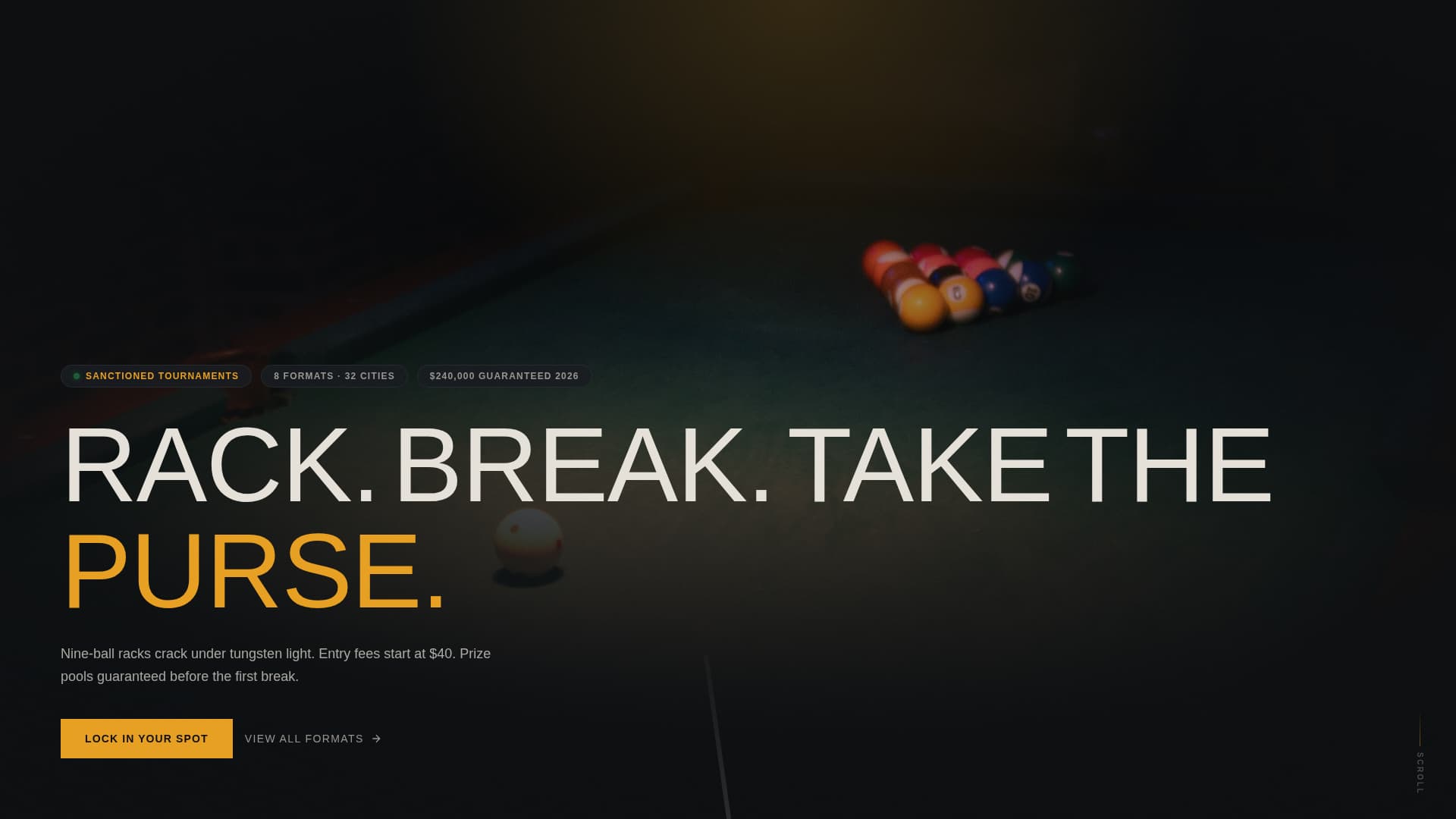 Billiards Professional Website Template