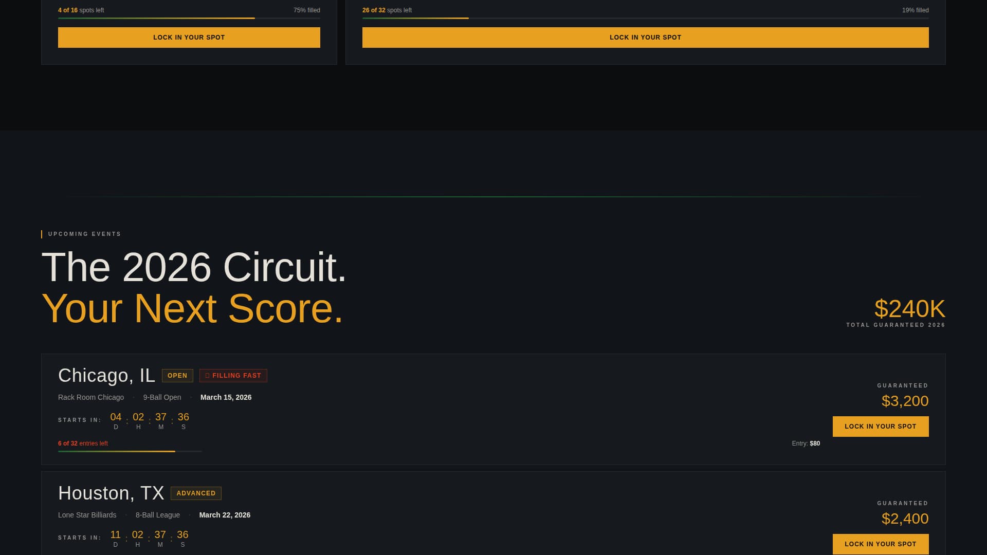 Billiards Professional Website Template