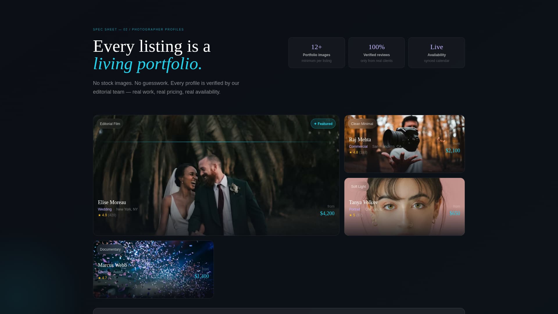 Shutter - Curated Photography Landing Page Template