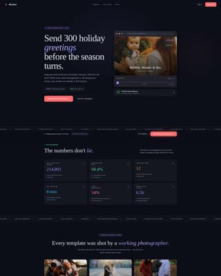 Shutter - Powerful Photography Landing Page Template