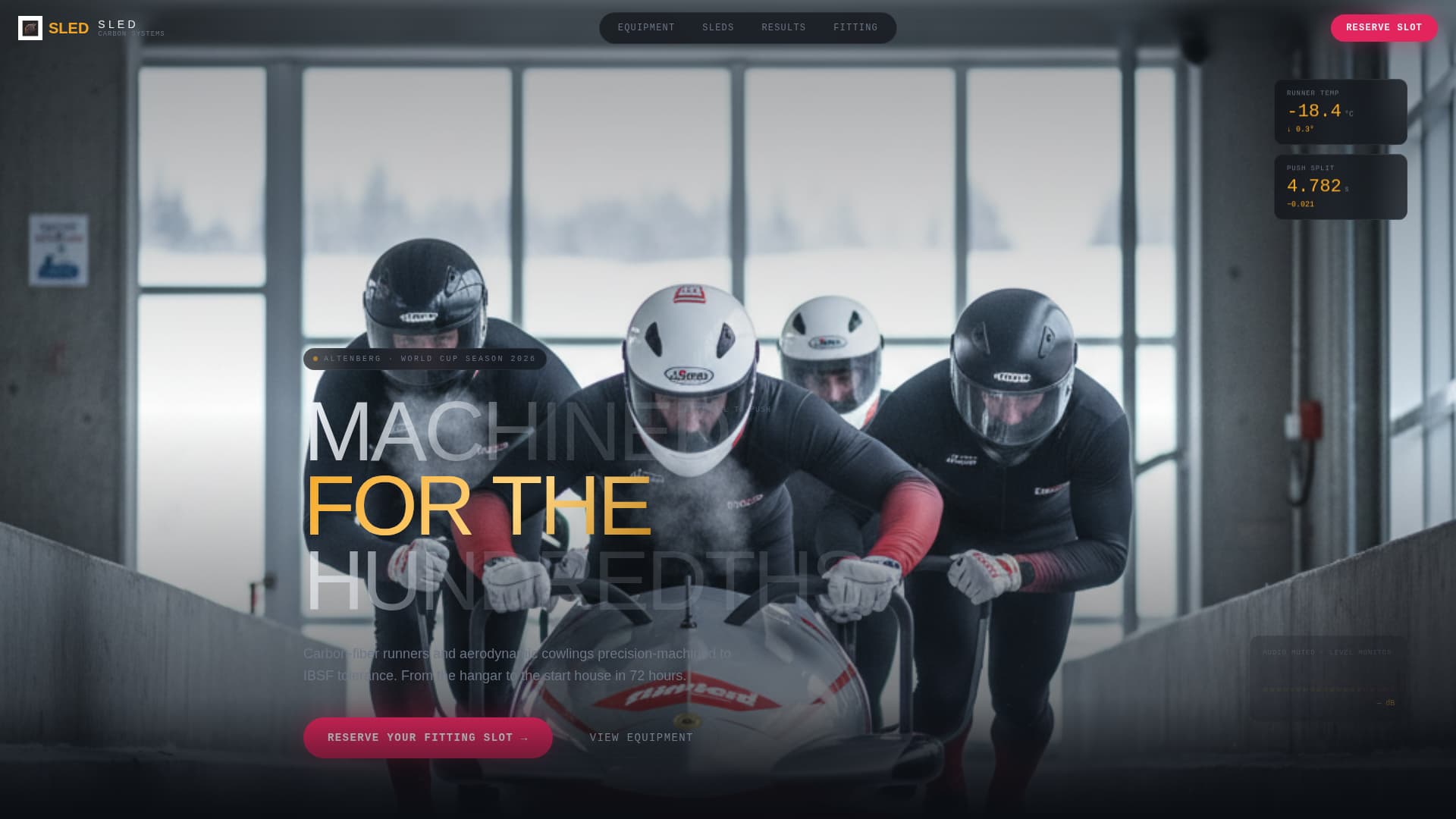 Bobsled Specialist Professional Website Template
