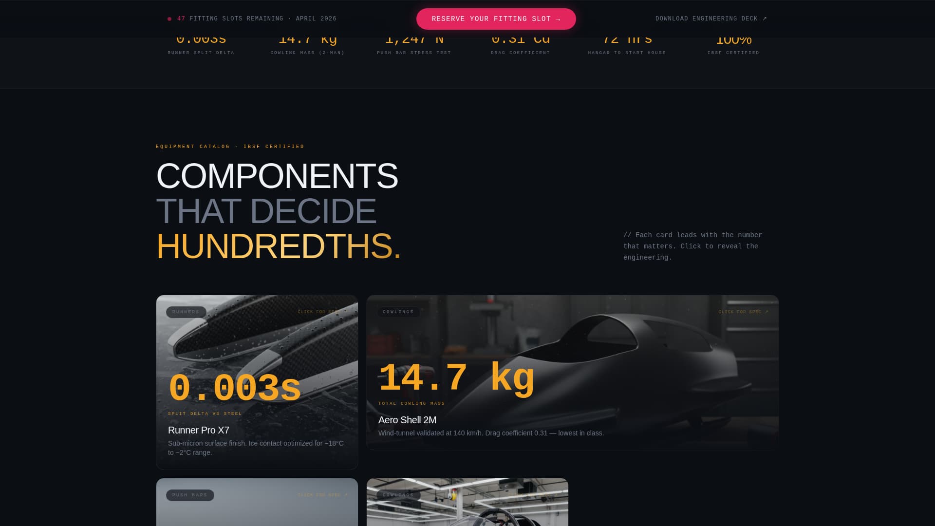 Bobsled Specialist Professional Website Template