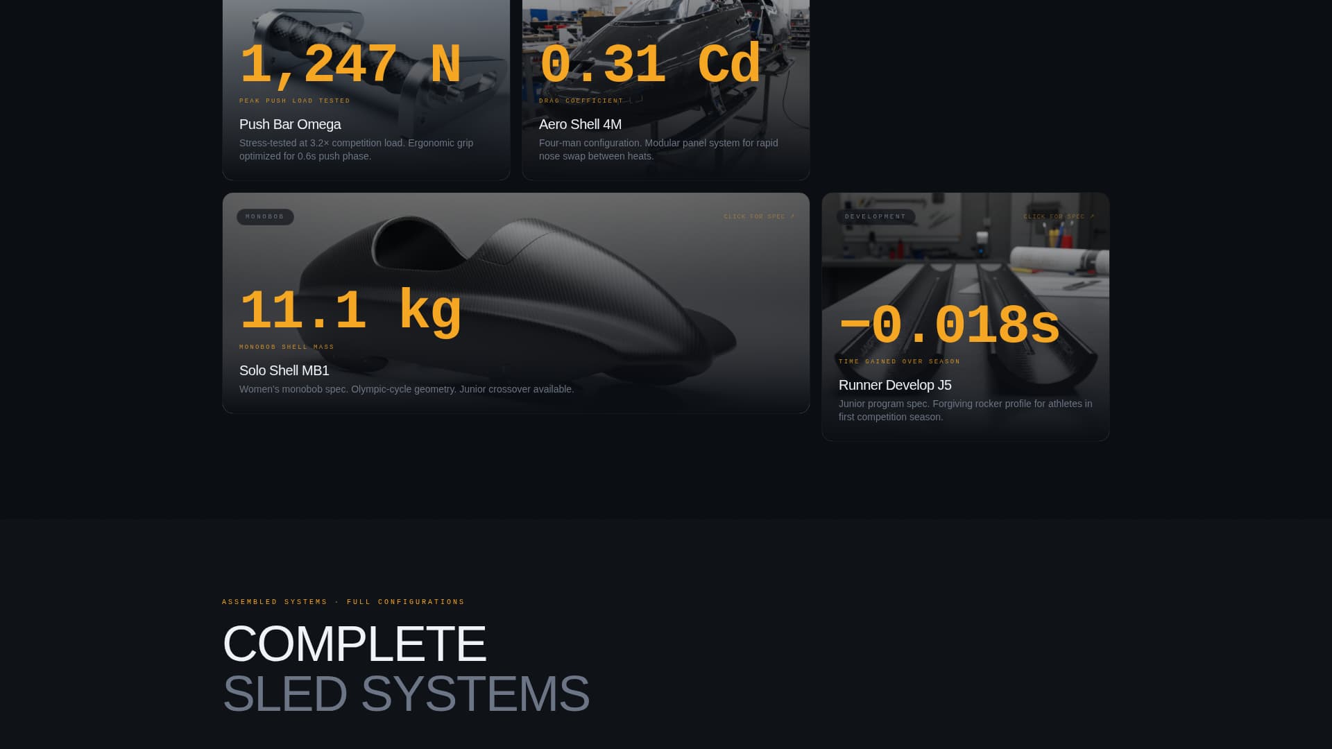Bobsled Specialist Professional Website Template