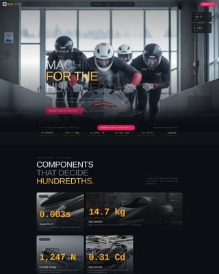 Bobsled Specialist Professional Website Template
