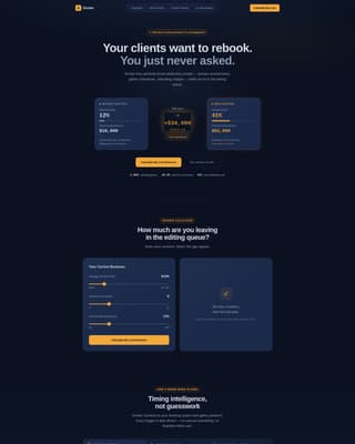 Shutter - Precision Photography Landing Page Template