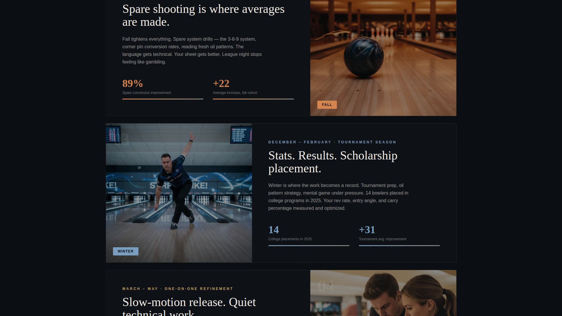 Alley — Immersive Bowling Venue Landing Page Template