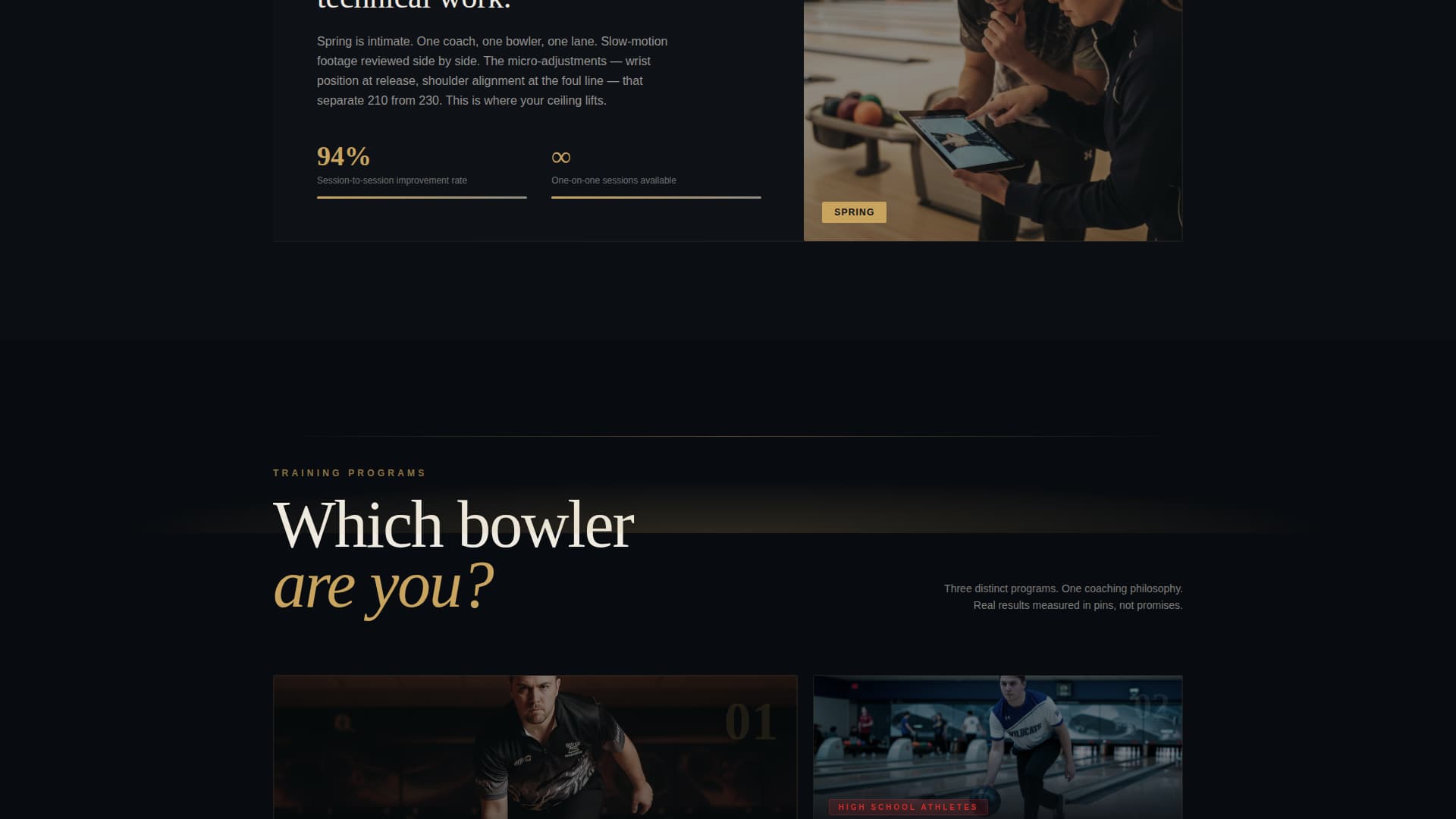 Alley — Immersive Bowling Venue Landing Page Template