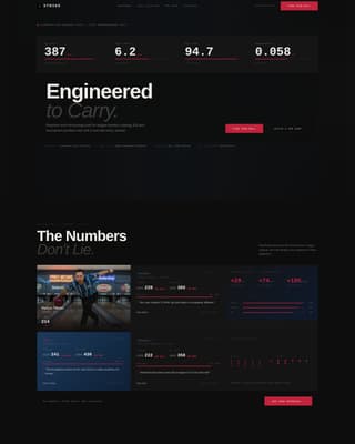 Strike - Competitive Bowling Landing Page Template
