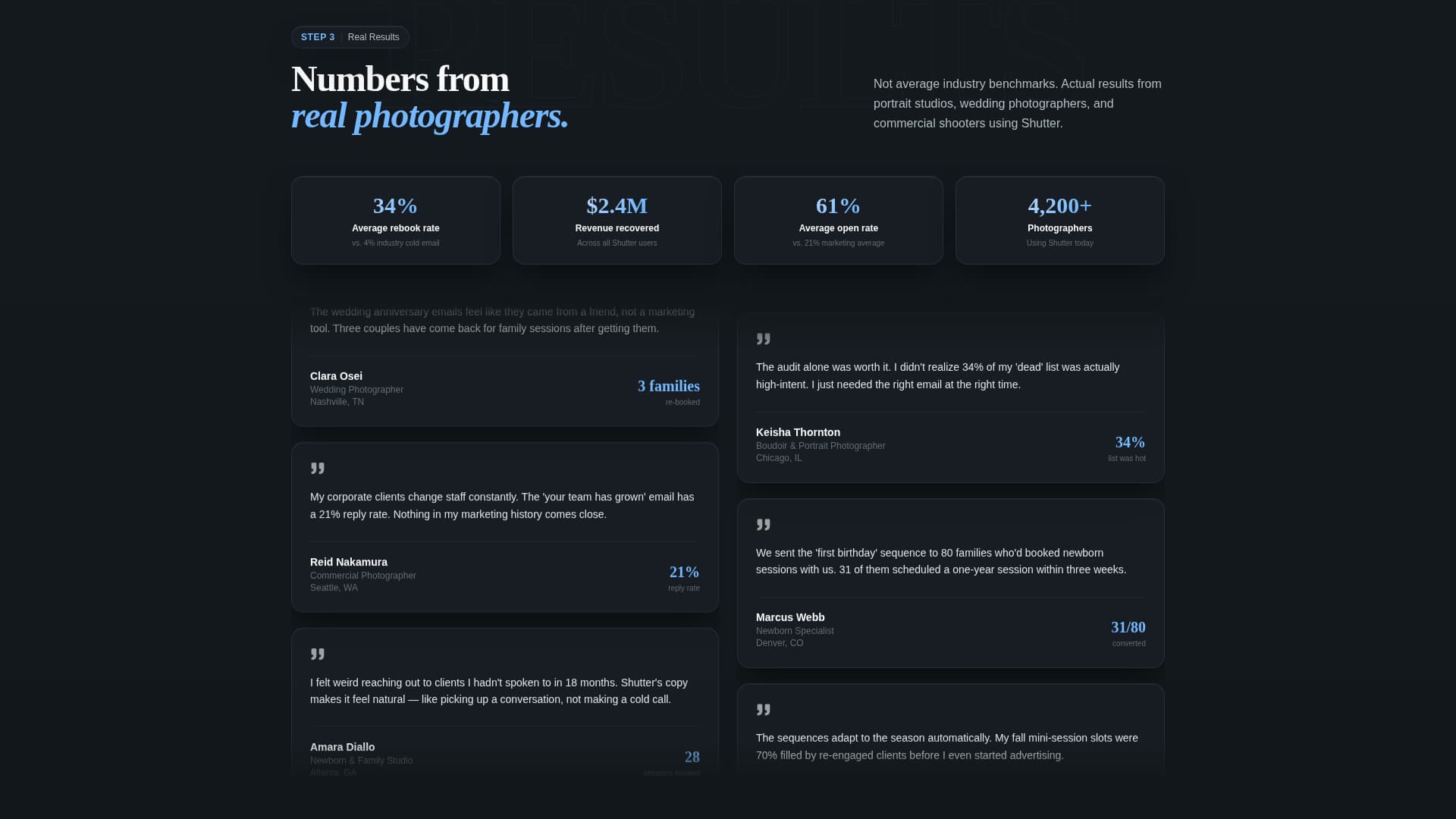 Focus — Dynamic Portrait Photography Landing Page Template