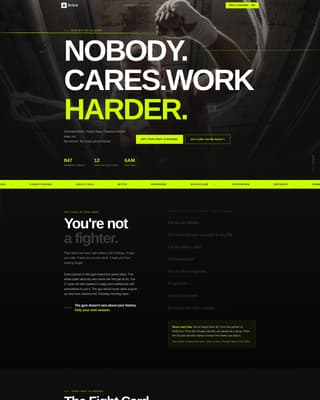 Boxing Pricing Website Template