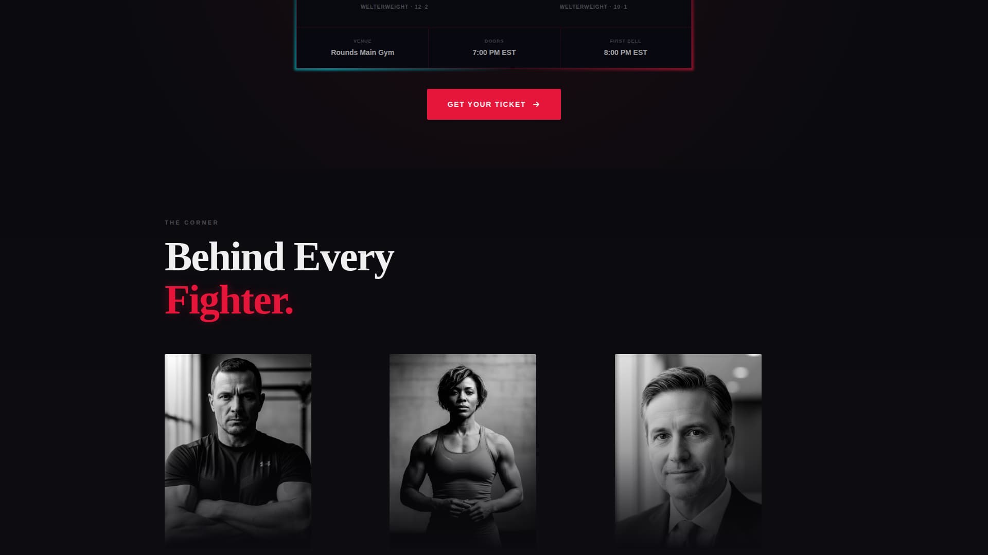 Boxing Professional Website Template